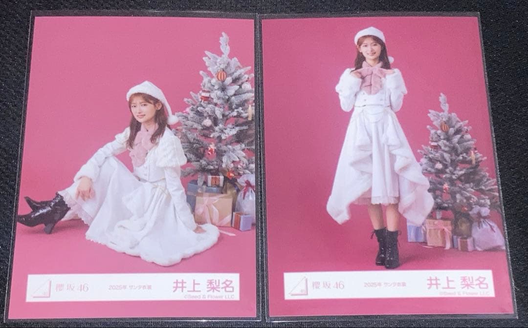 井上梨名 生写真(2025年サンタ衣装) スワリヒキ - メルカリ