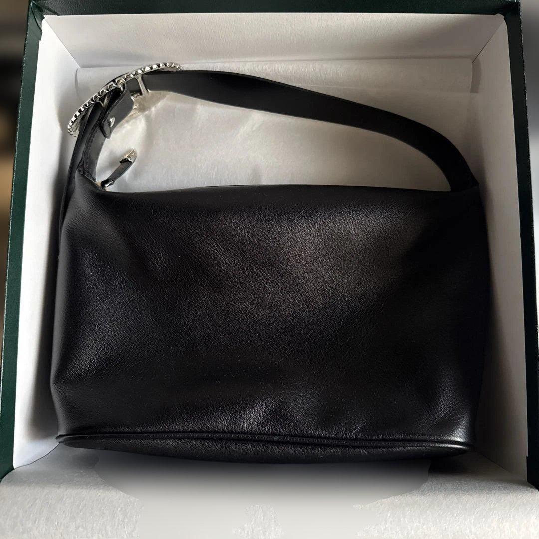 【TOGA TOO】レザーミニバッグ（ブラック）