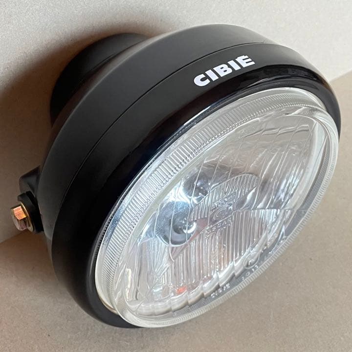 当時物 シビエ 凹み ヘッドライト 160φ CIBIE バブ CB250T