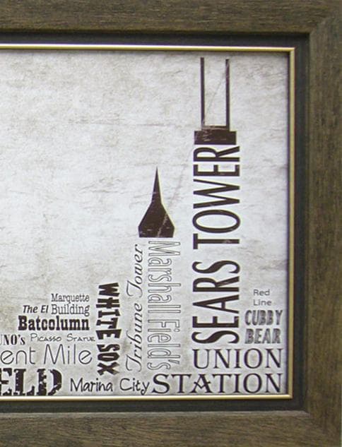 絵画 アートポスター テイムソン作 スカイライン シカゴ