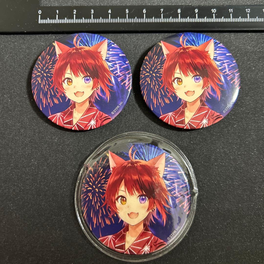 すとぷり 莉犬 缶バッジ 3個セット 花火 浴衣 STPR - メルカリ