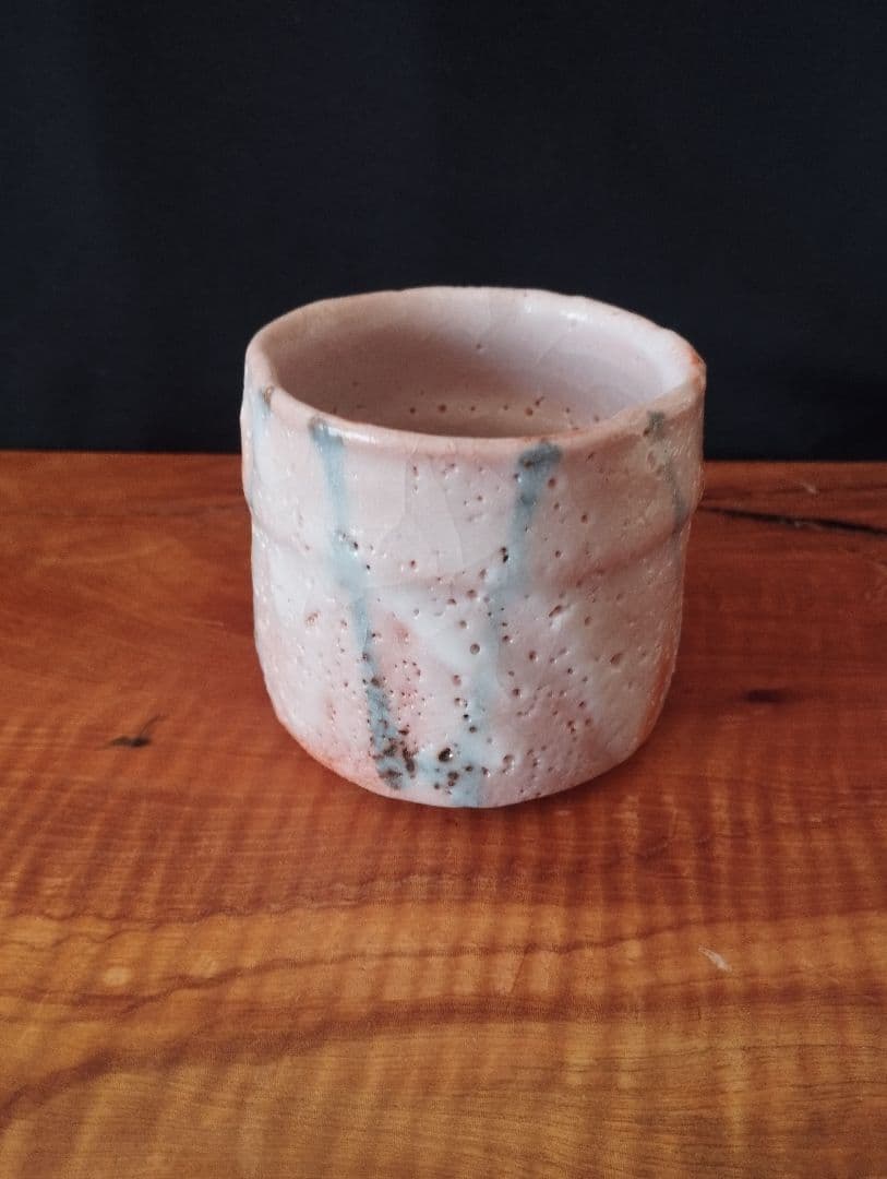 人間国宝　加藤孝造　志野湯呑