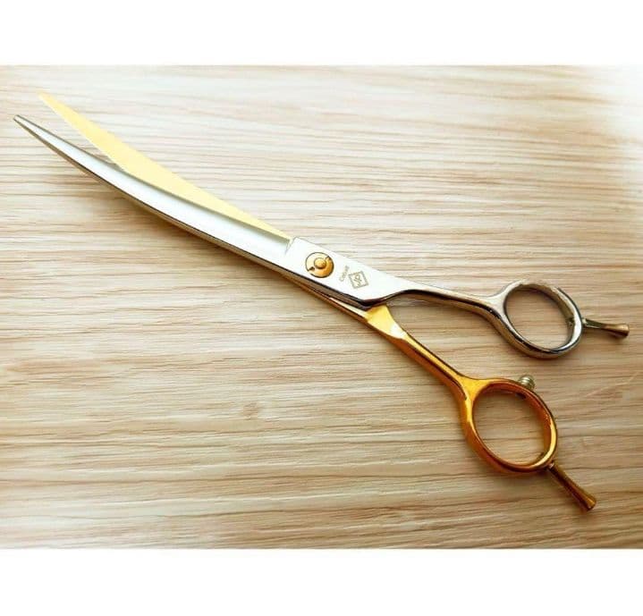 ハサミ最高級カーブシザー切れ味抜群トリミングシザーペットママミング