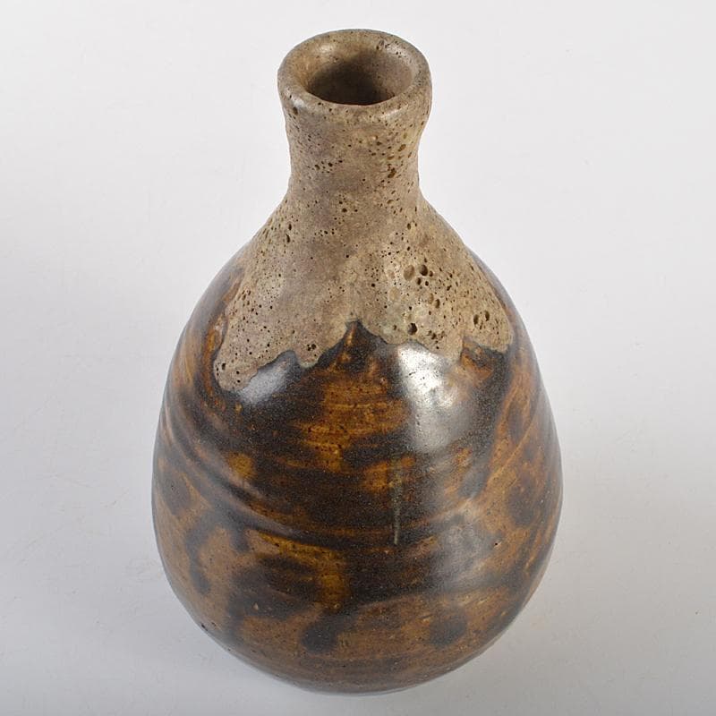 唐津焼　古唐津　徳利瓶　時代箱付　M　R7090