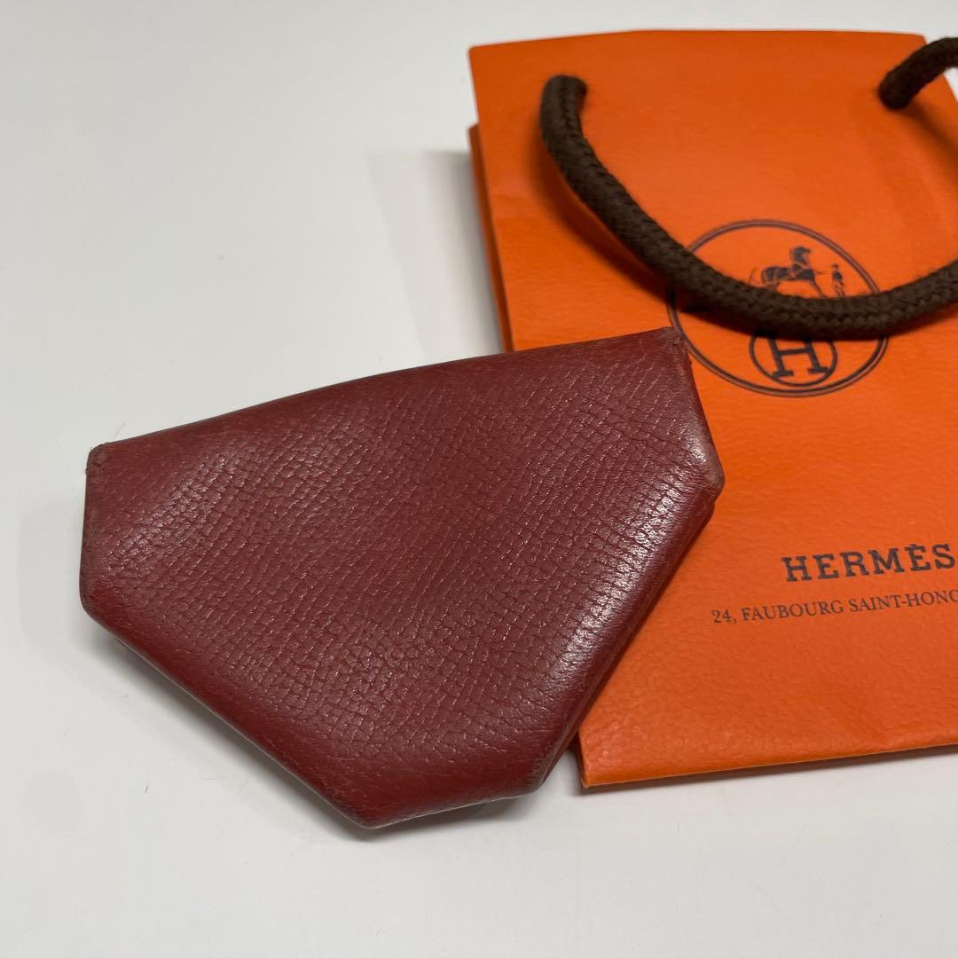 /*o様 HERMES ルヴァンキャトル　レザー 三角形ケース