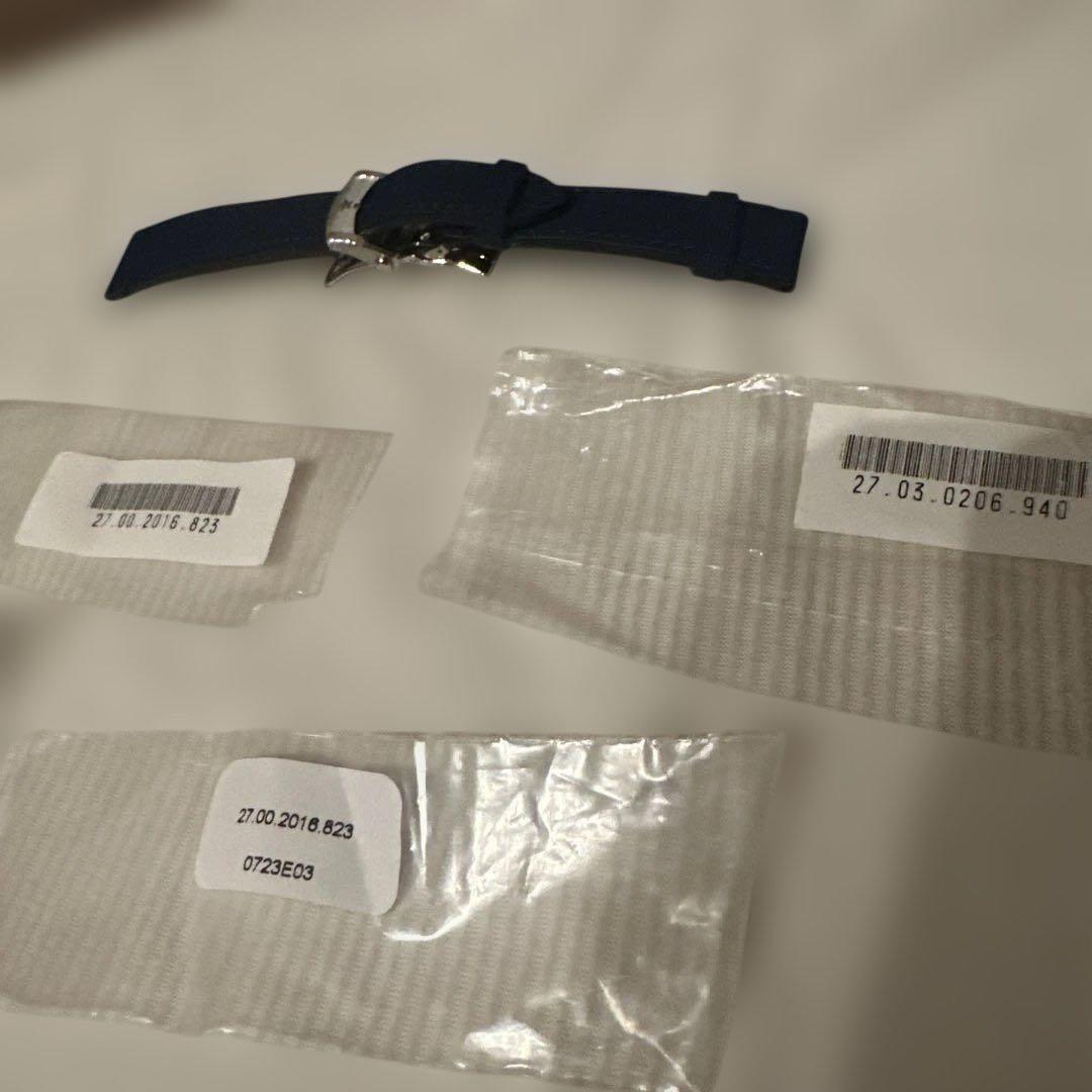 ゼニス　ファブリックストラップ　Dバックル　ネイビー