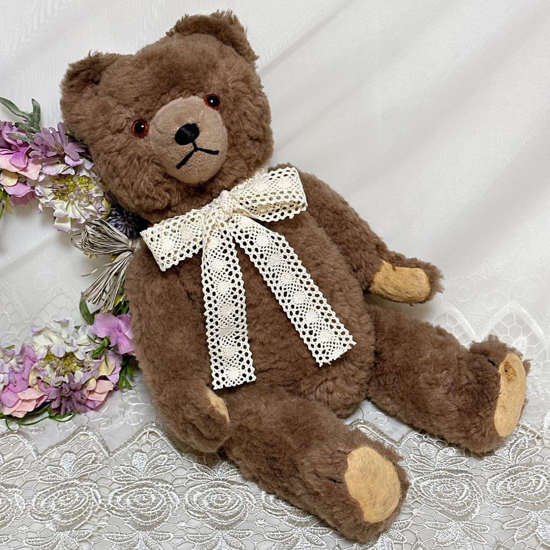 まんまる君 様❤️大きめ　ブラウンドイツベア❤️ アンティークベア　テディベア
