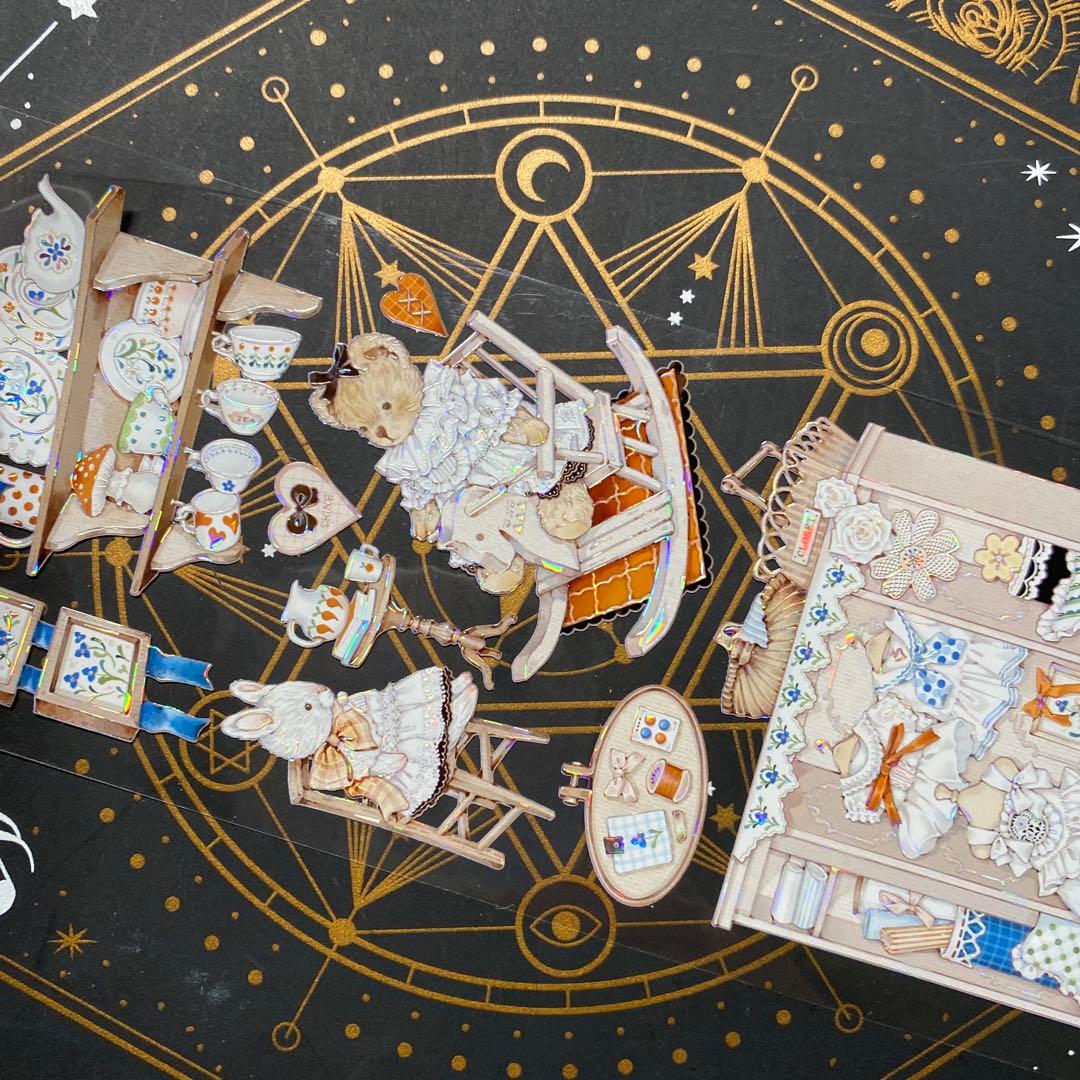 9257 海外 中古巻 貝殻光マスキングテ プ 熊 裁縫 装飾系 残量多め