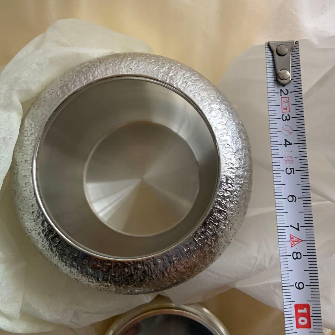 錫製菓子器　明日香　浪華錫半造