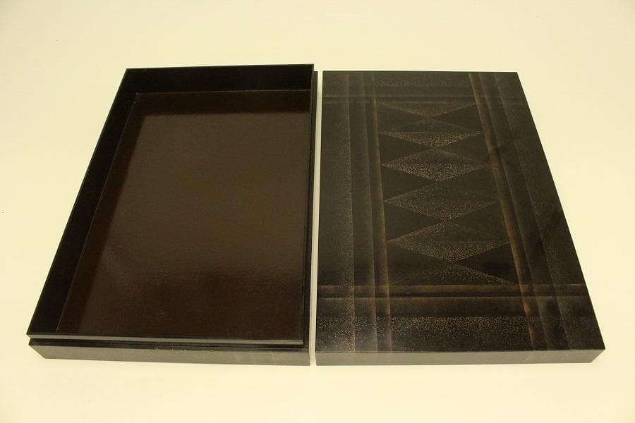 漆器 蒔絵 蓋物 共箱(A889)