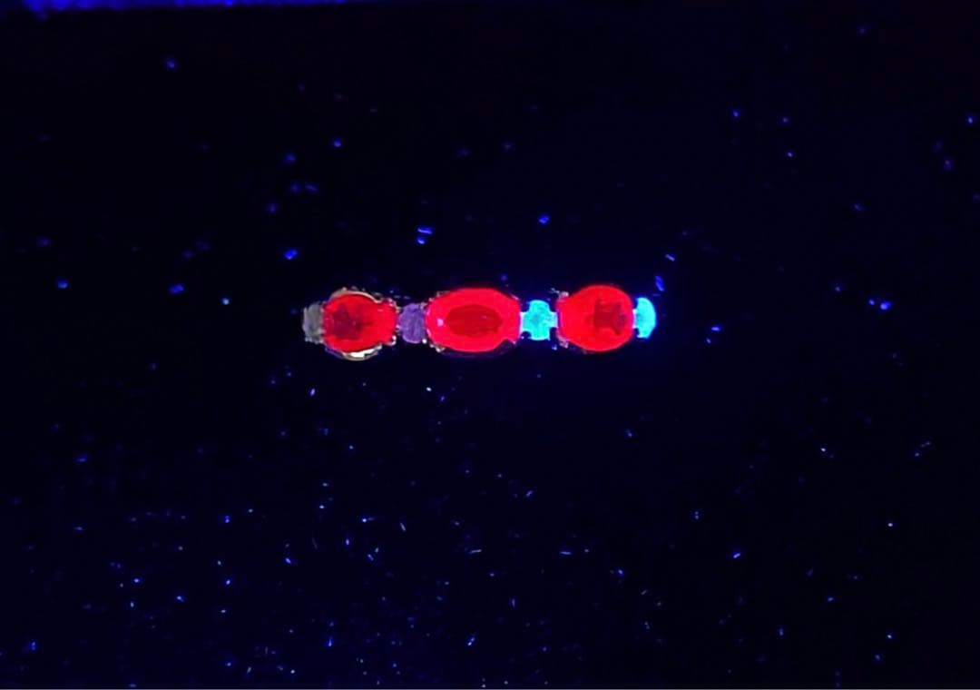 に*-様 アレキサンドライト プラチナファッションリング ダイヤモンド #12