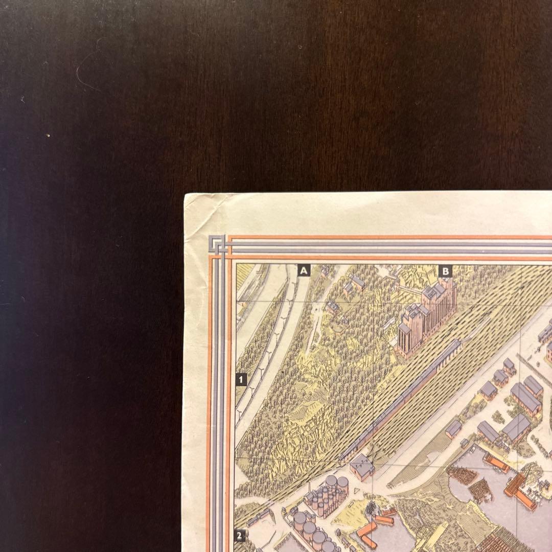 貴重！】1963年 ニューヨーク 古地図 Bollmann 美術品・アンティーク