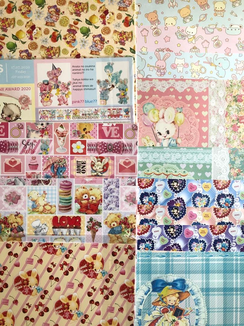 □A4 デザペ おまかせ50枚□A ランダム デザインペーパー 国内 海外作家