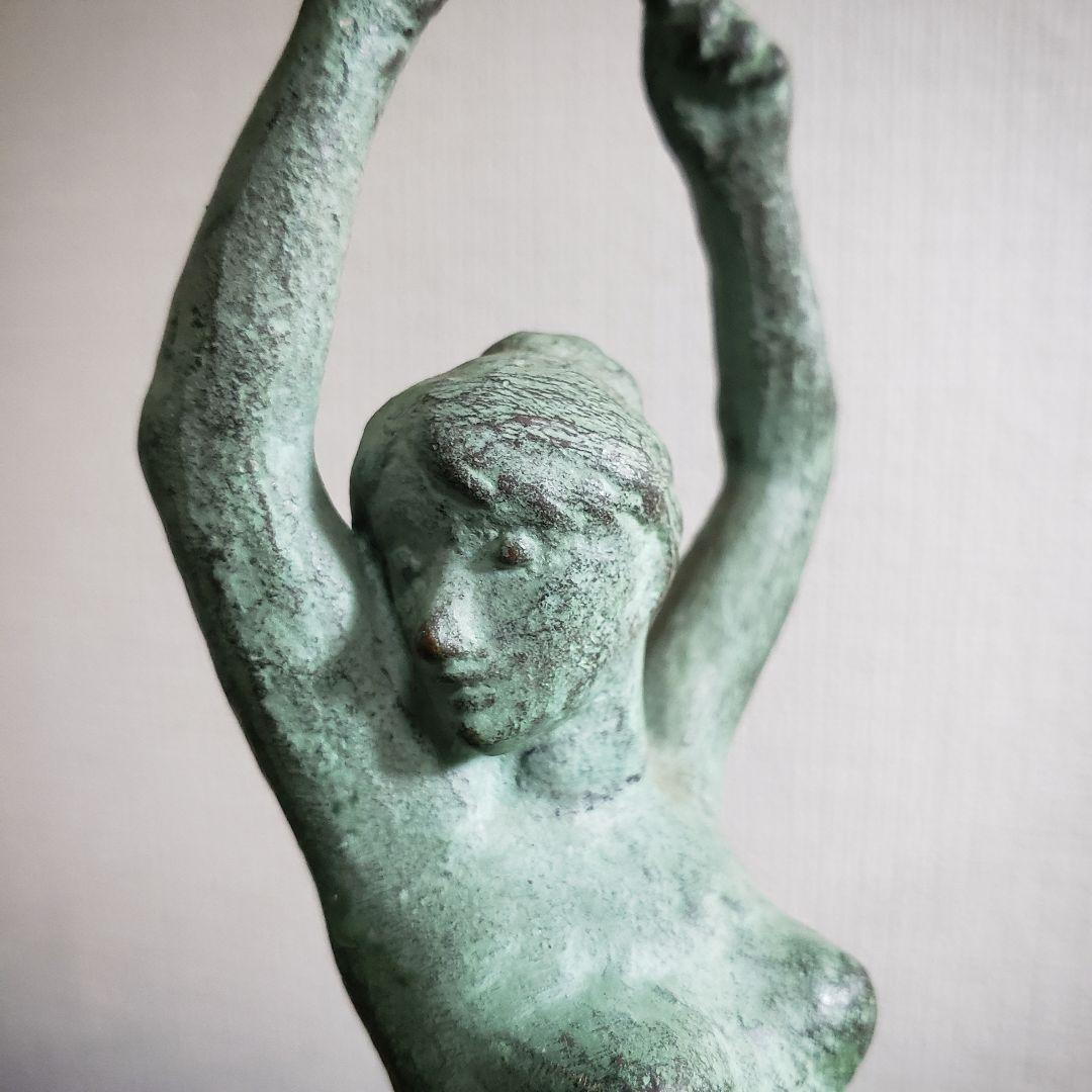 ブロンズ像 本郷新 銘 清流 裸婦 昭和 モニュメンタル 札幌 彫刻家