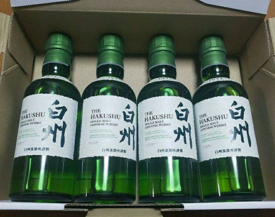 白州ウイスキー　ミニボトル 4本セット 180ml サントリーウィスキー 山崎・白州・知多ミニボトル（NV） シングル