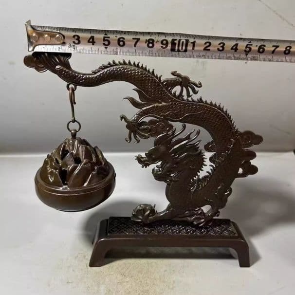 銅器 風水グッズ 香炉です 装飾品 工芸品 美術品 置物