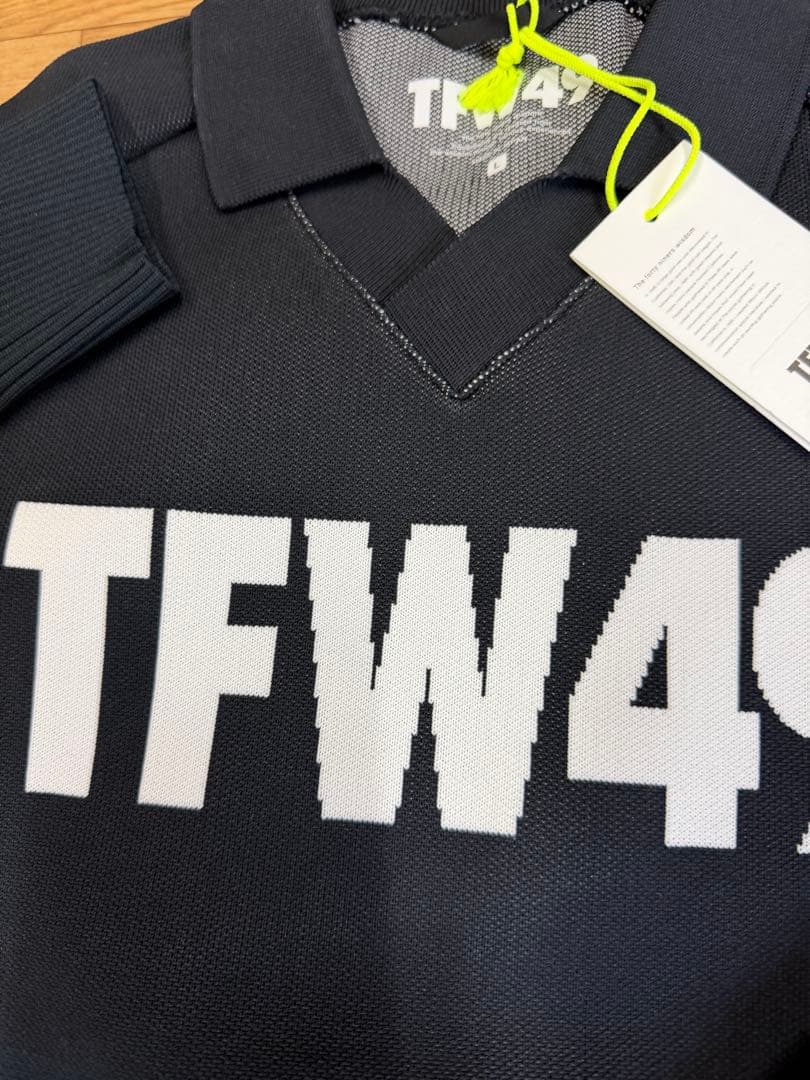 新品正規品【TFW49/L】ニットポロ　長袖カットソー高機能ポリエステルUVケア