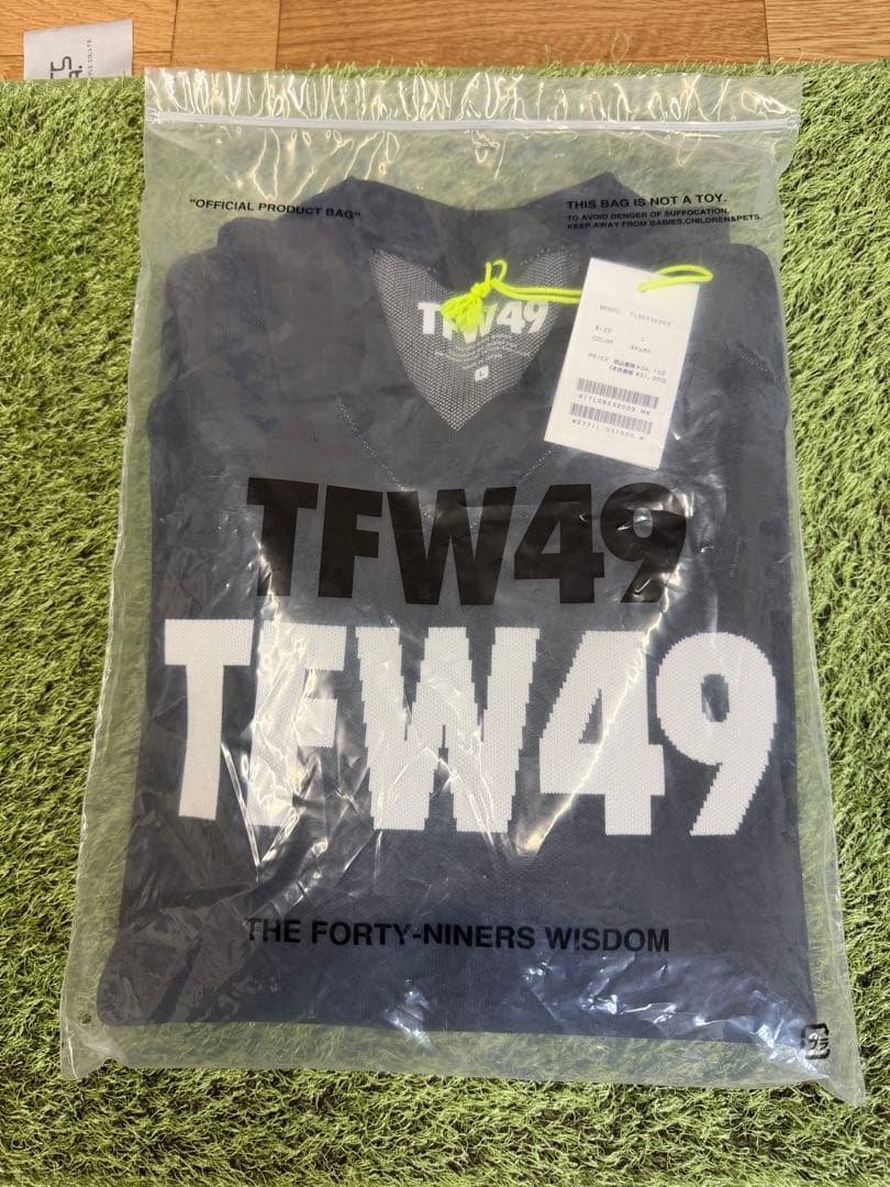 新品正規品【TFW49/L】ニットポロ　長袖カットソー高機能ポリエステルUVケア