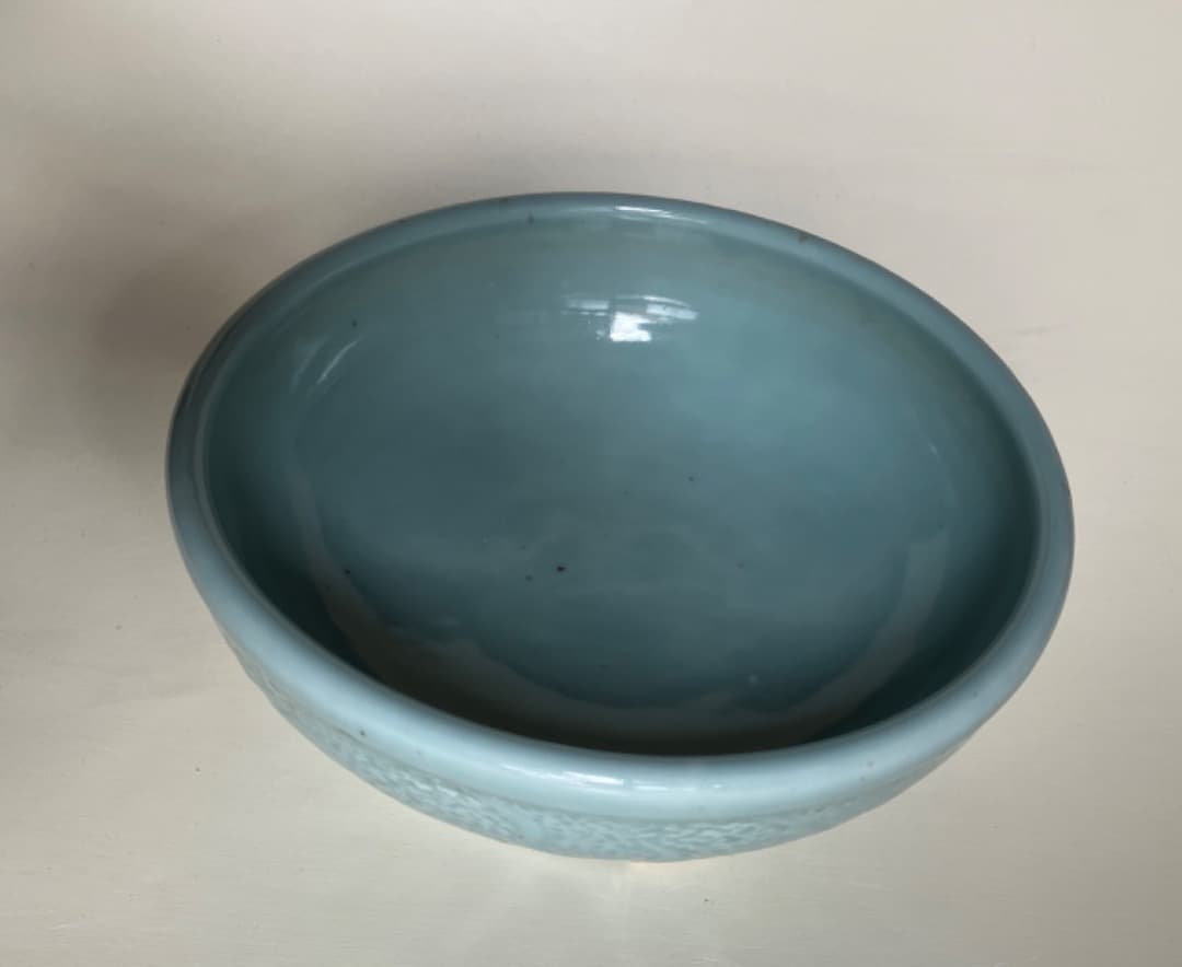 大清雍正年製唐草紋様超美しい青磁器