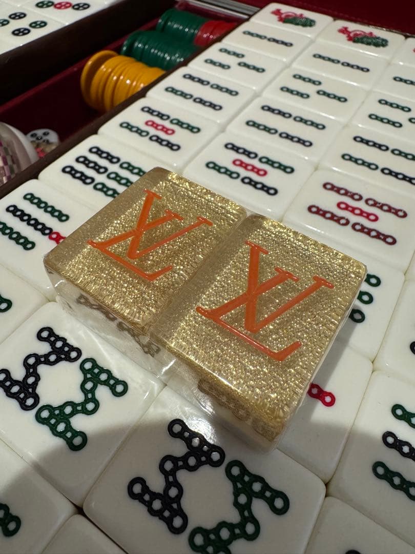 ルイヴィトン 模様 麻雀牌セット