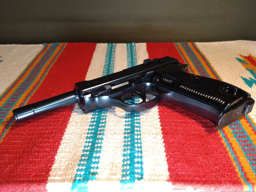 希少な美品！マルゼン　ワルサーP38　キャロム社モリブデンブルーカスタム！漏無し