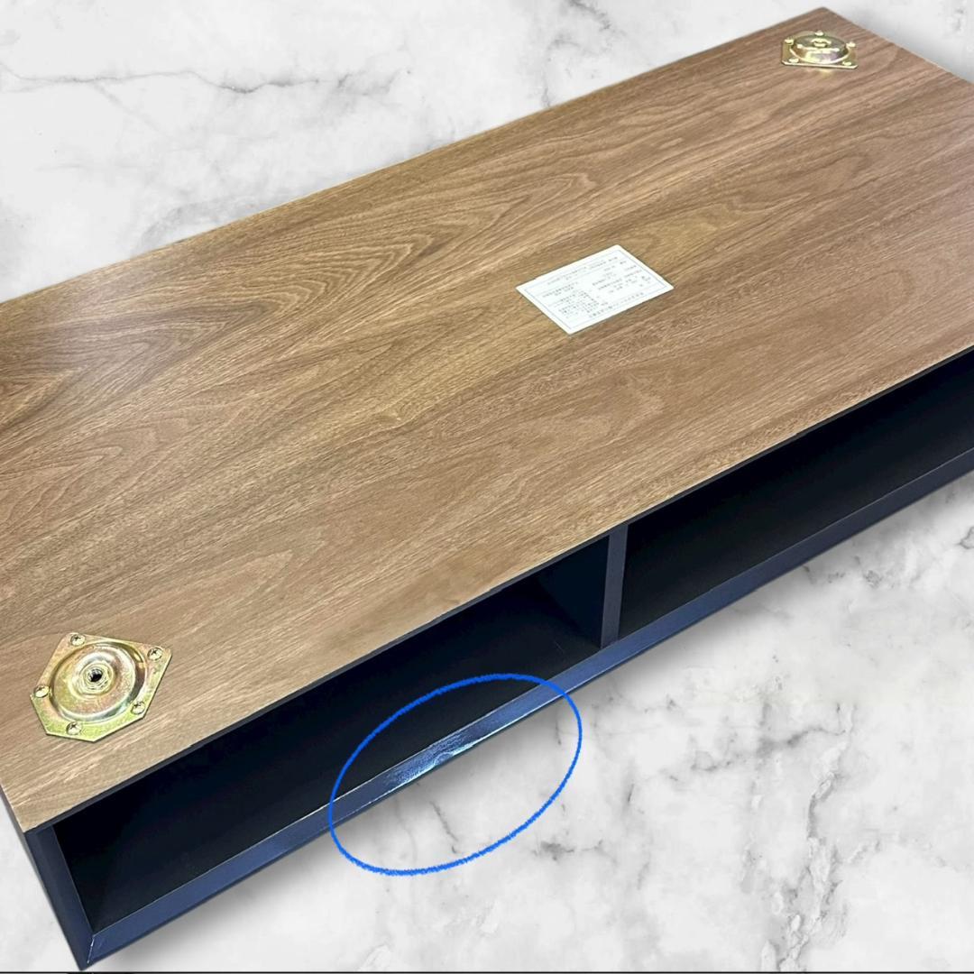 北欧風 センターテーブル 両面 引き出し付き 100cm - テーブル・机安価