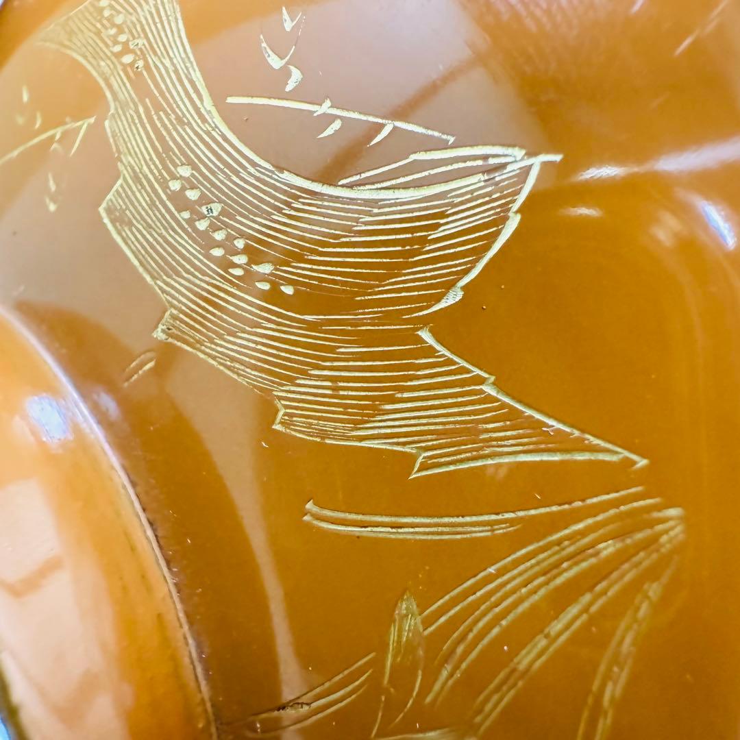 漆器　輪島塗　蒔絵金彩細工　沈金木製　蓋付椀　お煮物椀　吸物椀　10客　骨董品