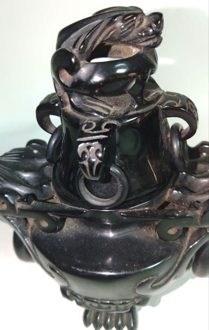 琥珀? 香炉 中国 茶道具 ア10-5 美術品・アンティーク・コレクション