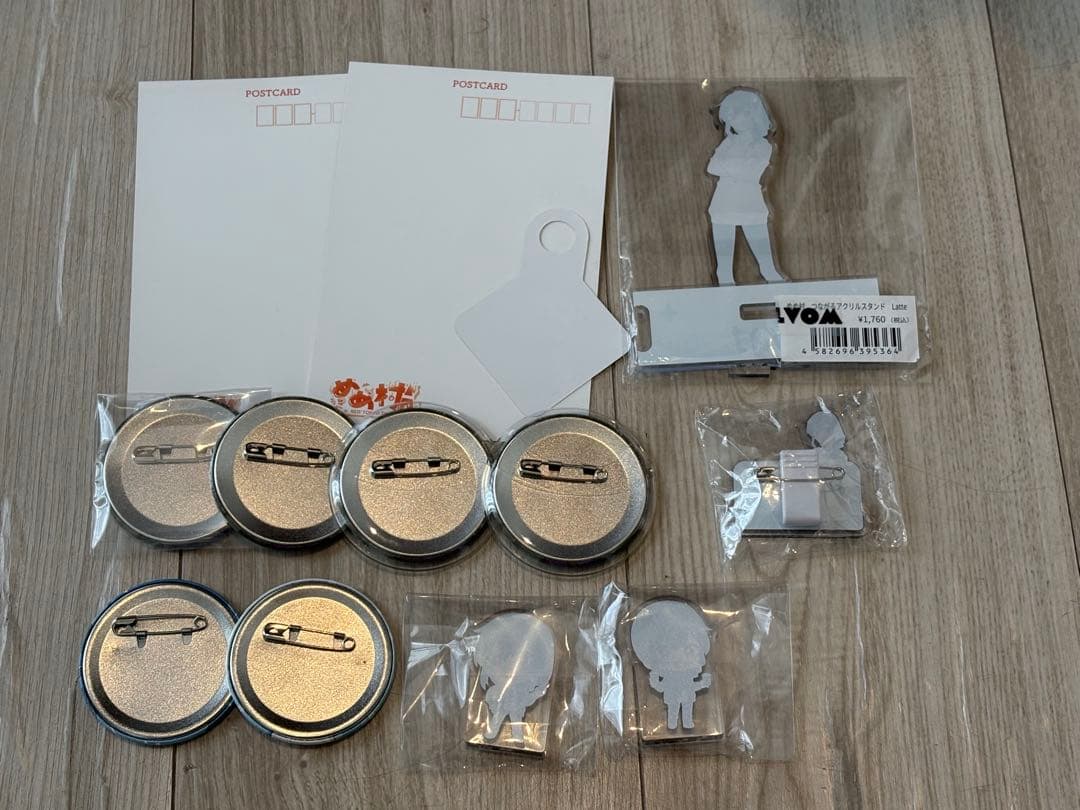 めめ村 らて グッズ 缶バッジ アクリルスタンド アクリルブロック