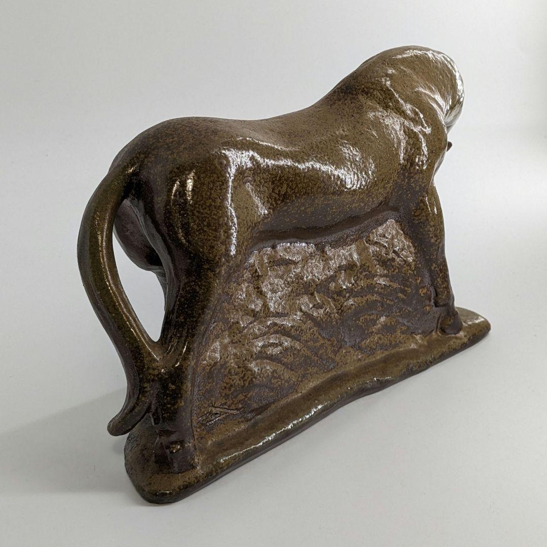 岡山県重要無形文化財 浦上善次 庚午 共箱共布栞 干支置物 馬 ウマ インテリア