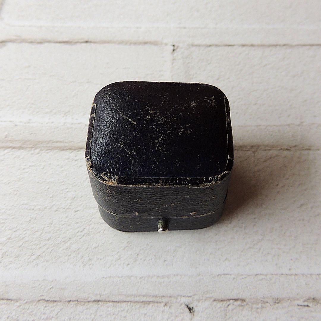 アンティーク】ジュエリーケース 鮮やかパープル ベルベット リング用