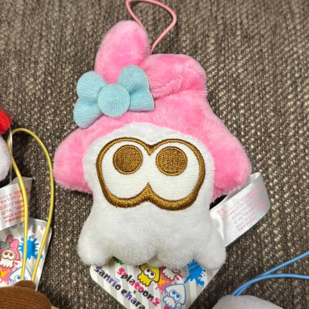 スプラトゥーン2×サンリオキャラクターズ　イカマスコット　5種コンプセット