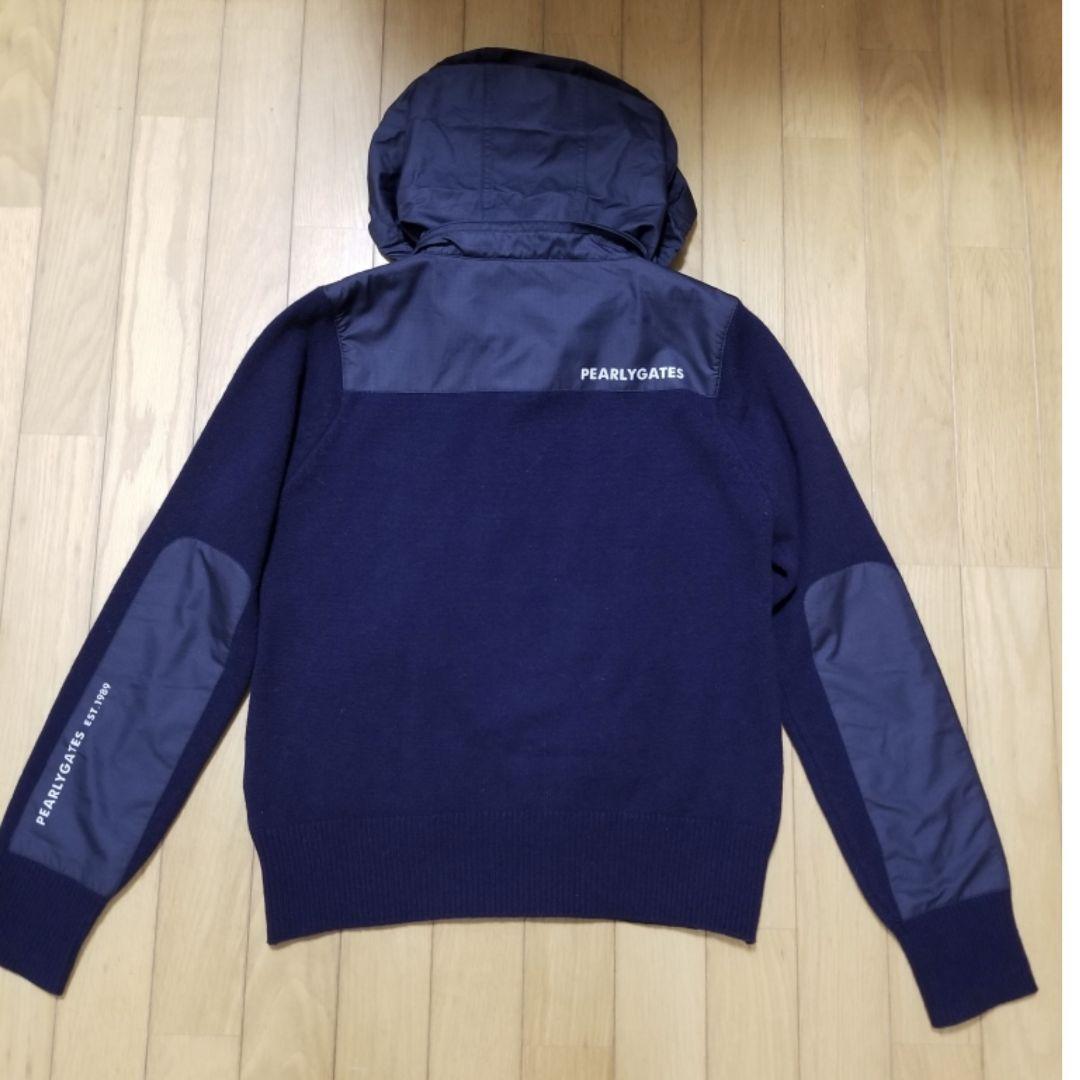 PEARLYGATESパーリーゲイツニットセーター　フード収納カシミヤ混サイズ2