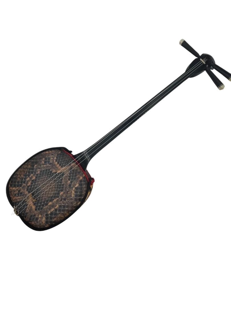 三味線・スタンド・ばち(爪) 3点セット 人工皮革