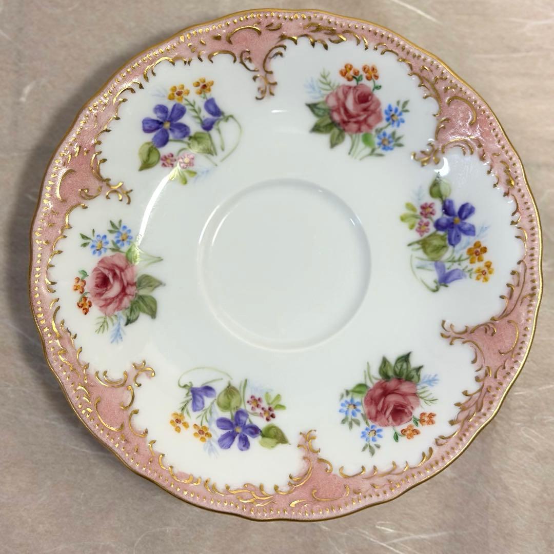 アンティーク ドレスデン ティーカップ＆ソーサー ヴィンテージ 一点物