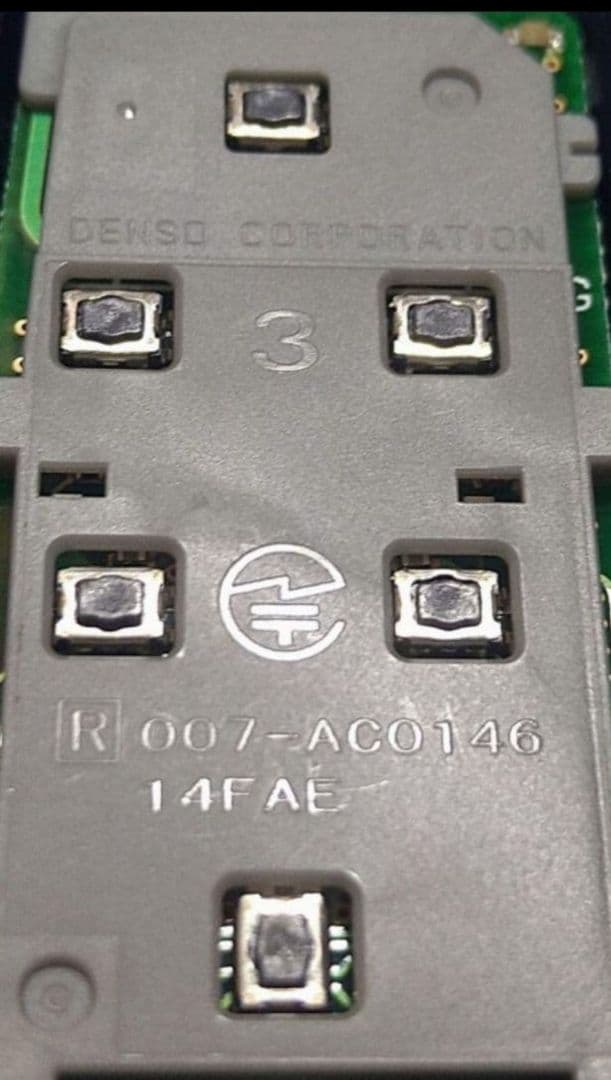 初期化済トヨタ純正スマートキー基盤番号231451-0120新品電池付き5