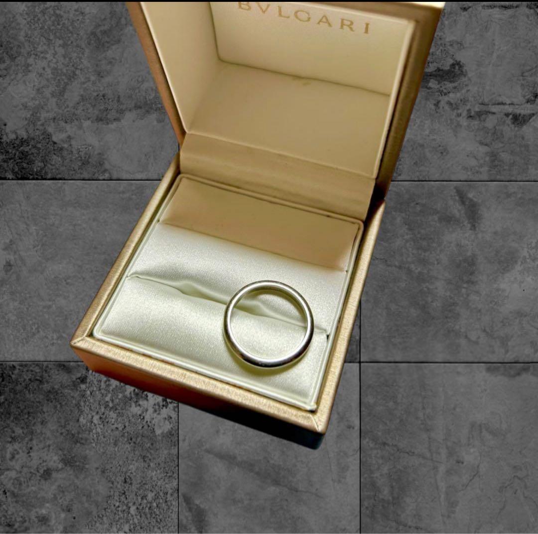 BVLGARI ブルガリ　リング 結婚指輪　プラチナ　シルバーリング　指輪