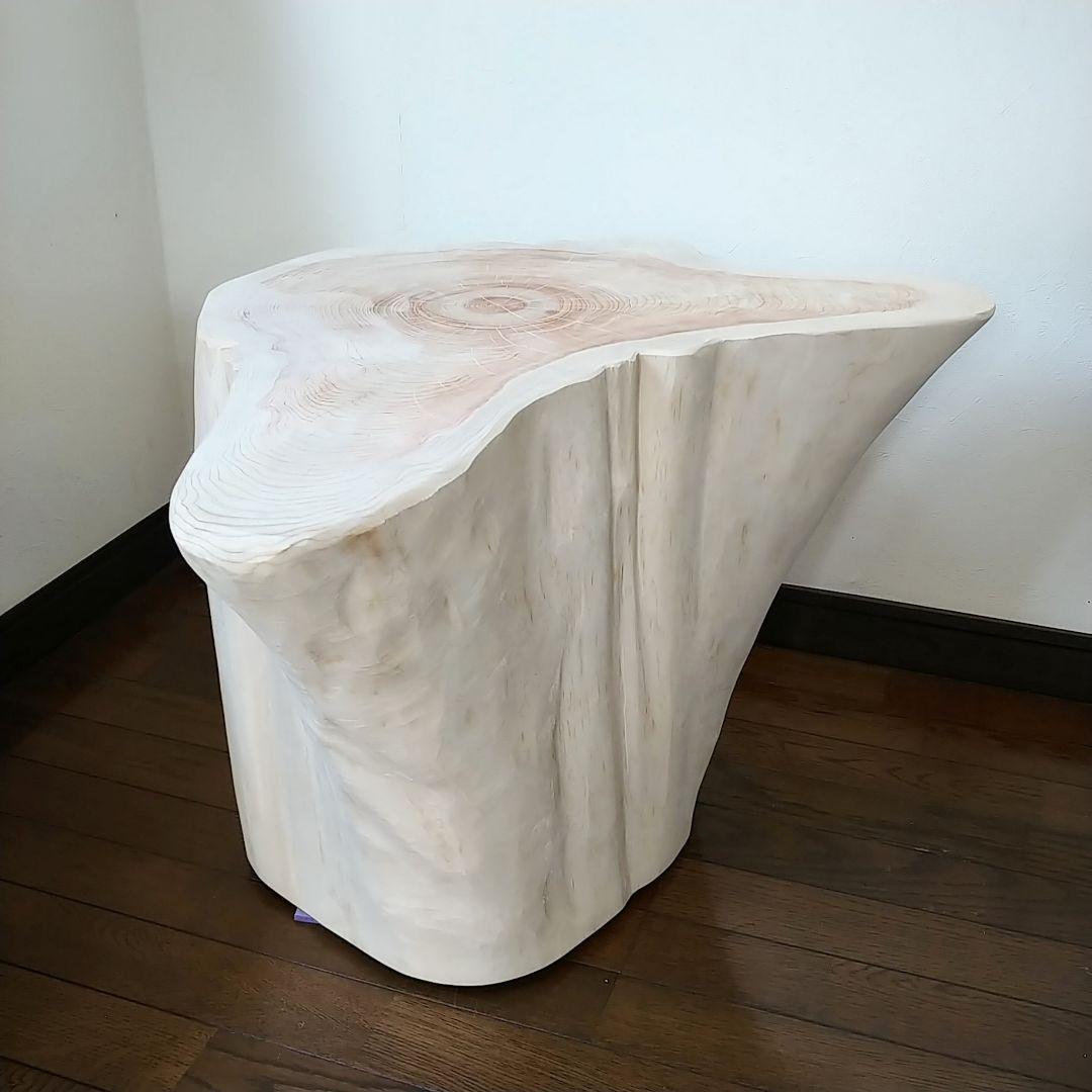 丸太スツール　丸太サイドテーブル　ヒノキ根元 丸太サイドテーブル 丸太スツール ヒノキ根元 四万十ヒノキを使った