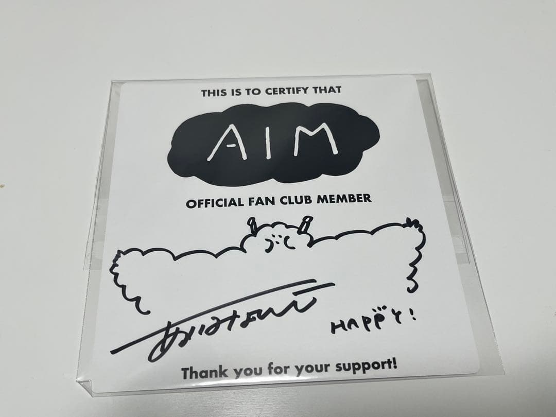 あいみょん ファンクラブTシャツ Lサイズ&ミニサイン色紙