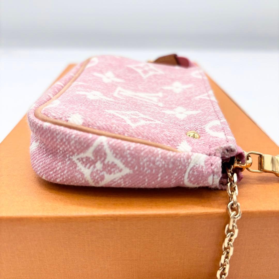 美品　ルイヴィトン モノグラム ジャガード マイクロ ポシェット アクセソワール
