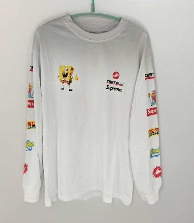 Supreme x Sponge Bob スポンジボブ M ホワイト