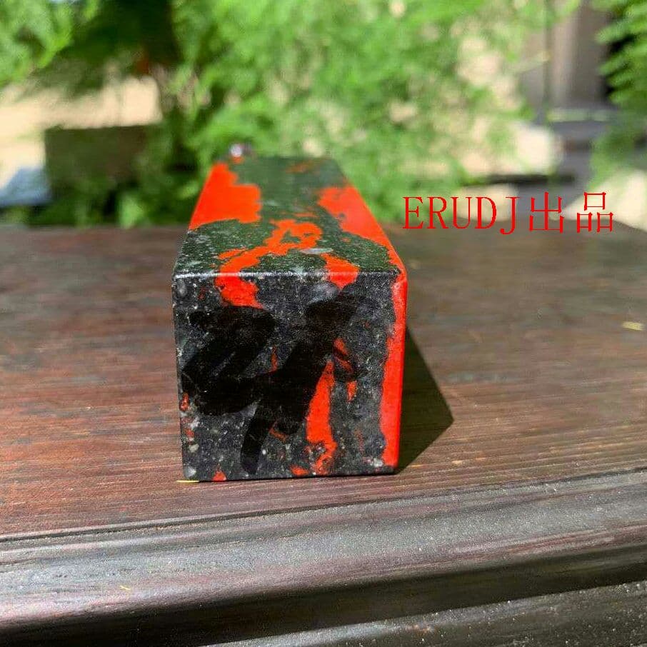 希少鶏血石 老坑 印材 印鑑 篆刻印材 古美術1 - メルカリ