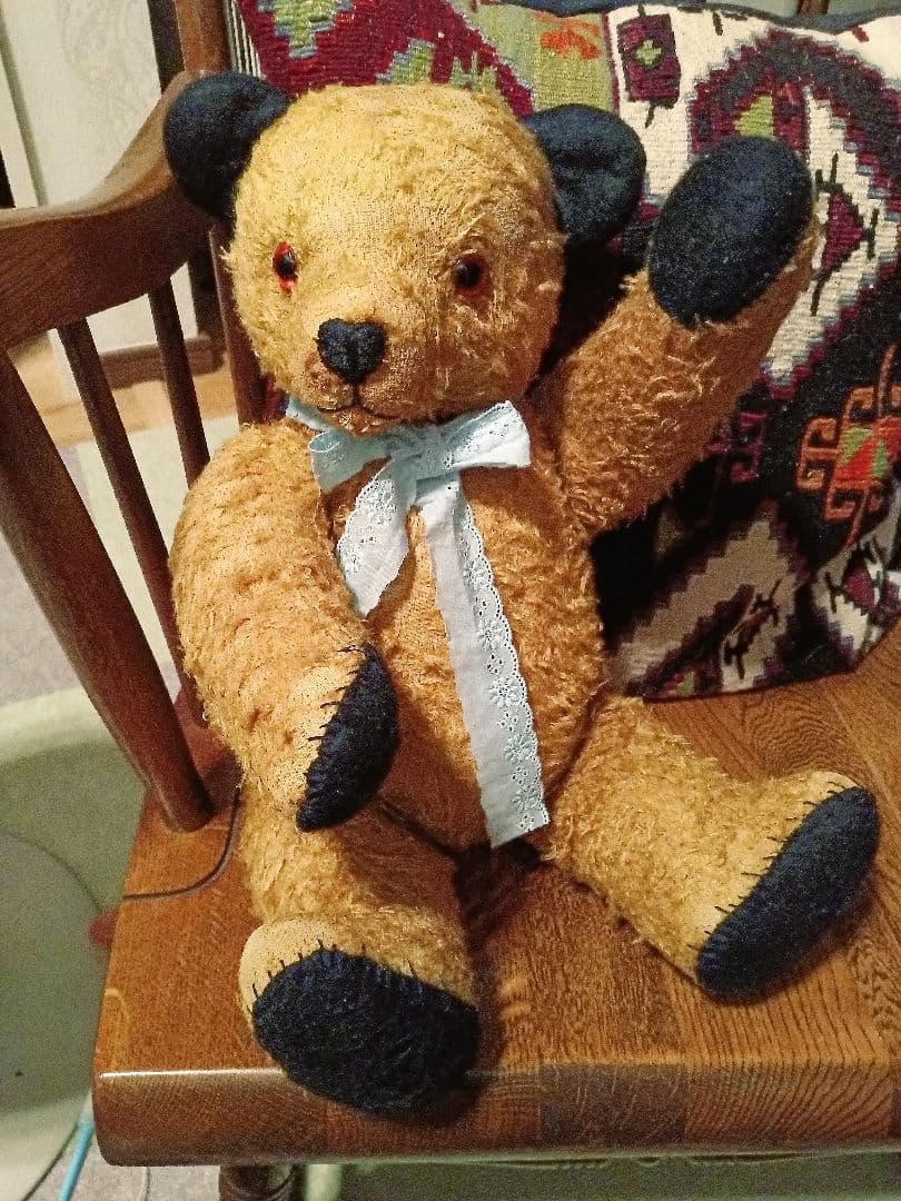 アンティークベア　テディベア　イギリス製　2点セット　チャドバレー他　衣装付き