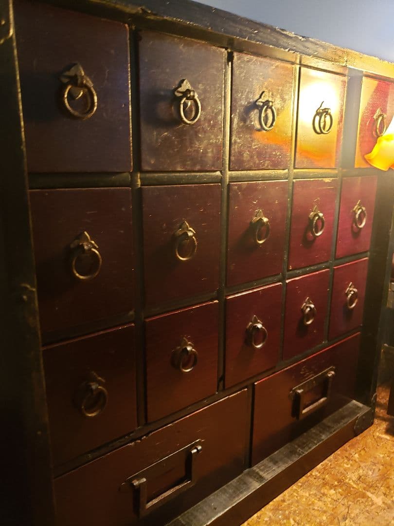 帳場箪笥 船箪笥 舟箪笥 江戸 幕末 船金庫 時代箪笥 アンティーク 和