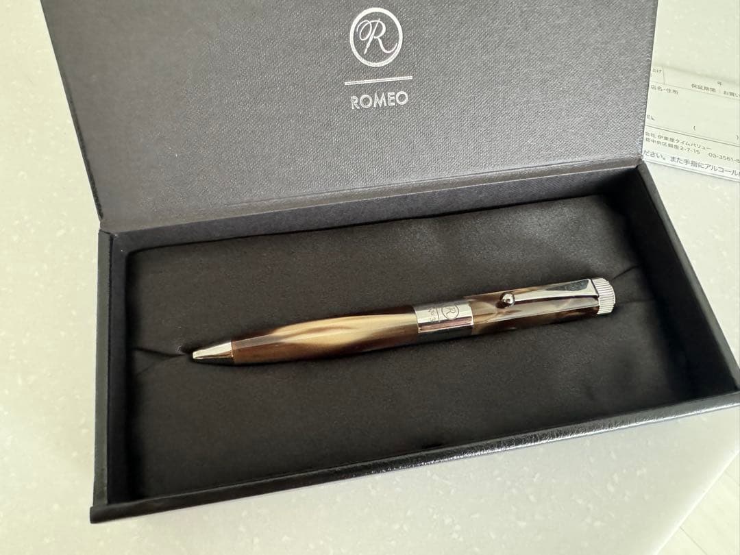 伊東屋 ROMEO No.3 ボールペン グレー｜箱付き・伊東屋オンライン購入品