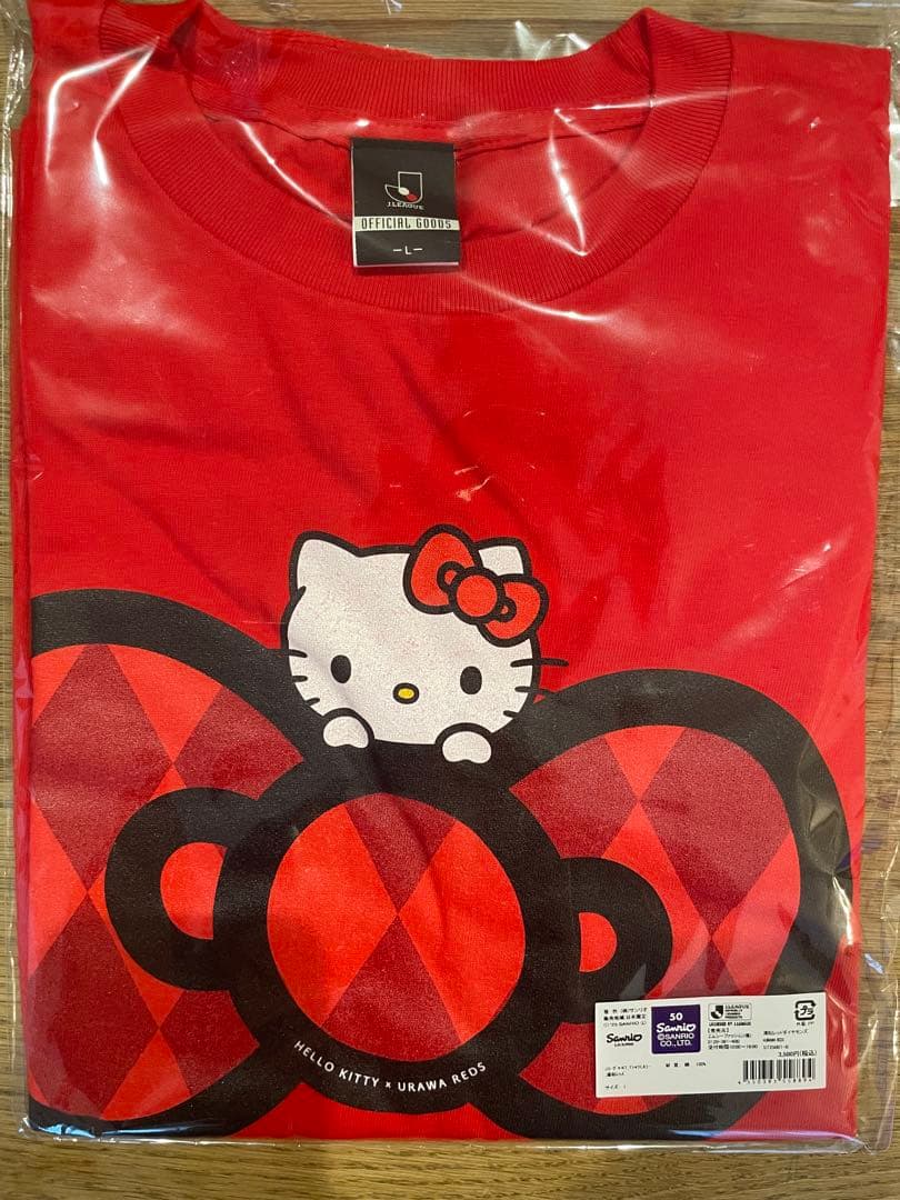 ハローキティ × ウラワレッズ Tシャツ Lサイズ
