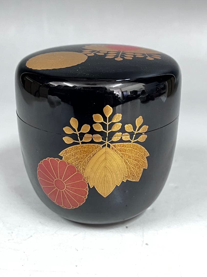 E572 棗 大棗 高台寺蒔絵 香庵 輪島塗 茶入れ 抹茶入 茶道具 茶器