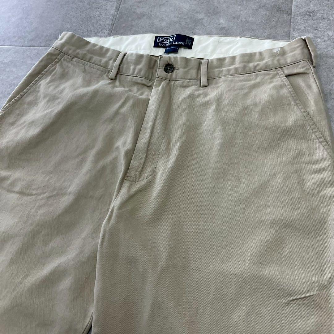 34×32 POLO ポロ チノパン ベージュ スラックス 90s ビンテージ W34