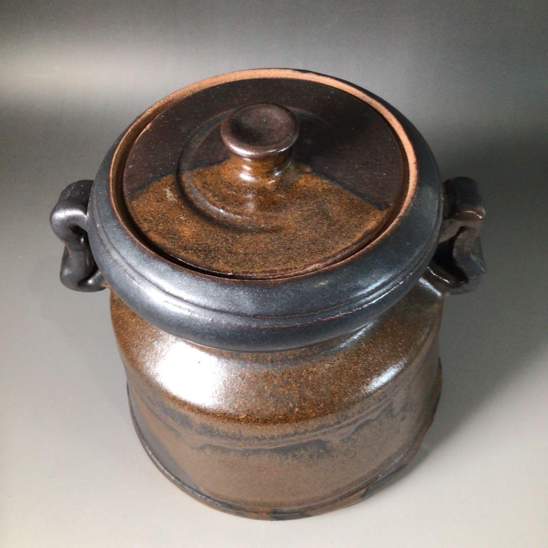 S92 水指 『大谷焼』『元山窯造』『耳付水指』 共箱 茶道具 - メルカリ