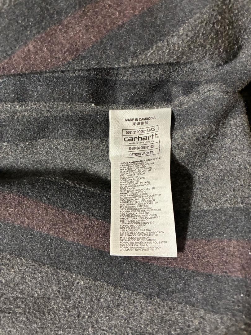 わだー　Carhartt WIP DETROIT JACKET